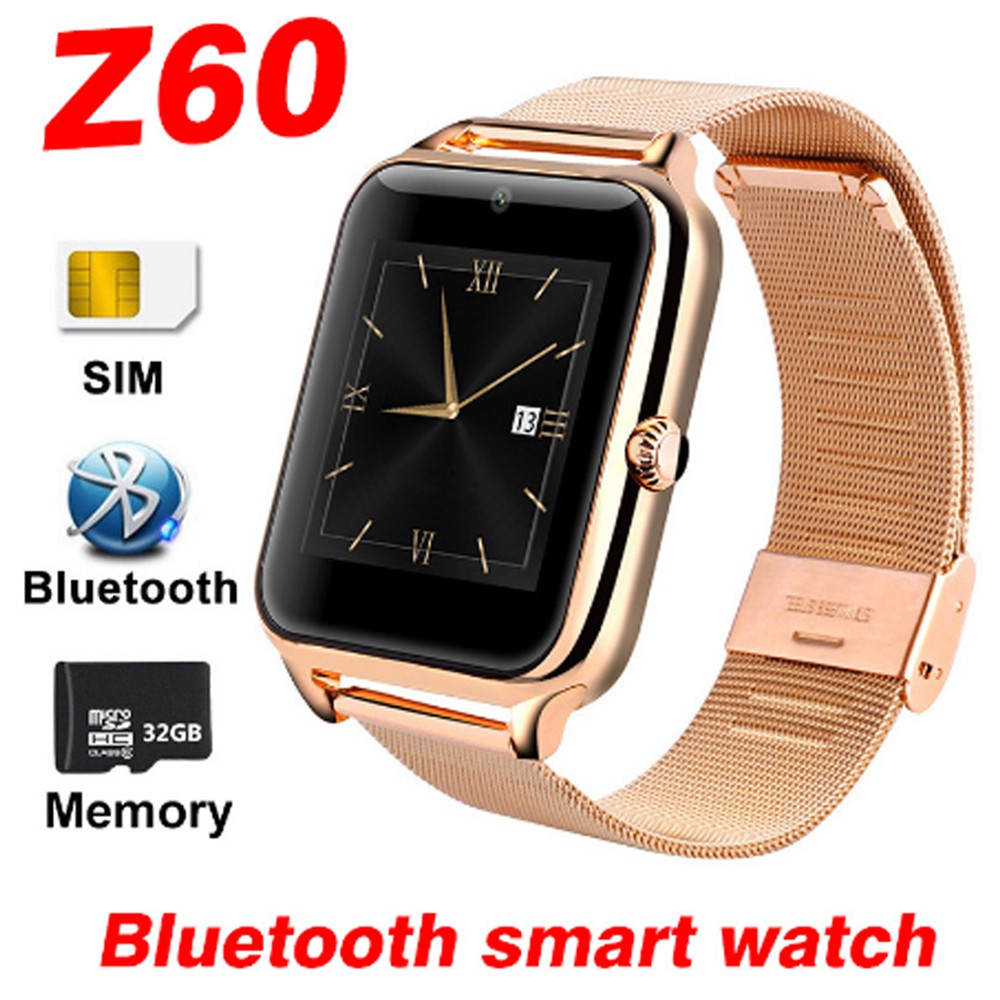 Đồng Hồ Thông Minh Bluetooth Z60 Hỗ Trợ Thẻ Sim / Tf Cho Apple Android Phone Pk Dz09 U8