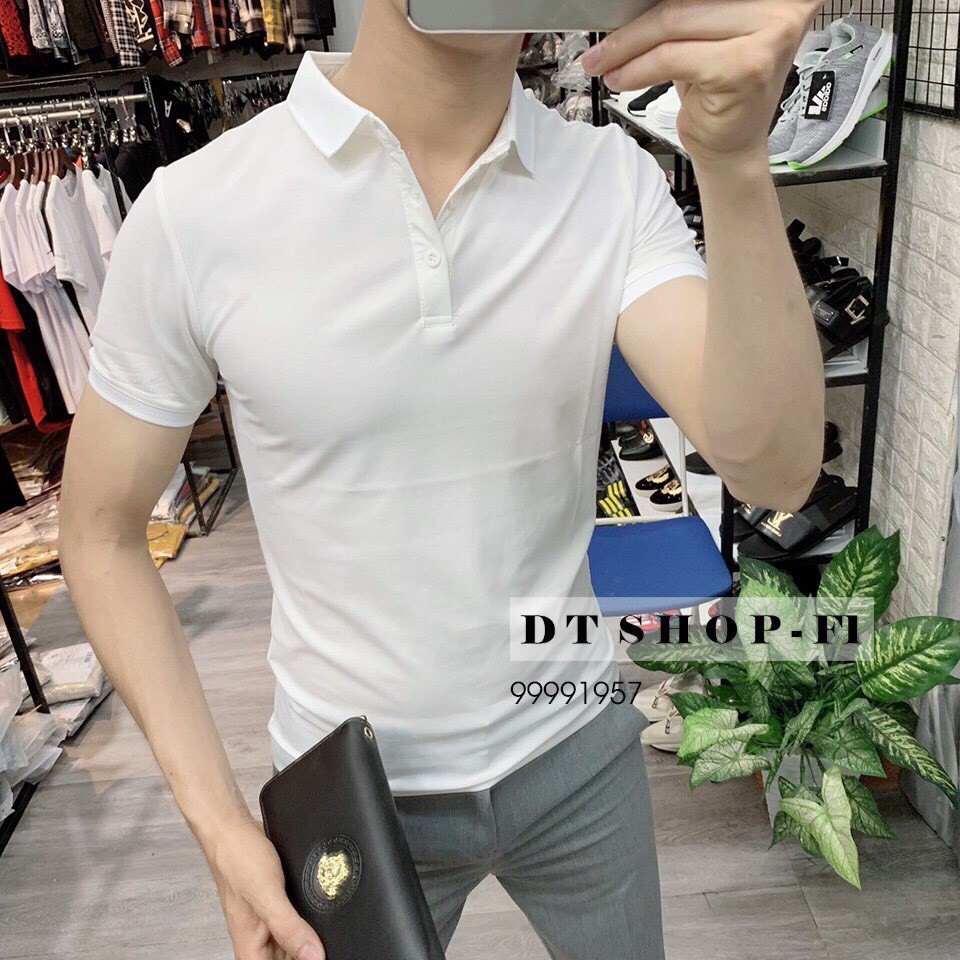 Áo Thun Polo Nam Cổ Trụ Trơn Nhiều Màu ANH DUY SHOP ATCC01