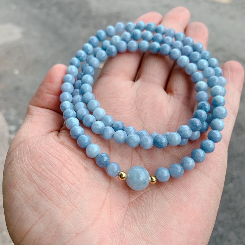 Chuỗi Vòng 108 hạt đá cao cấp tặng kèm hộp gấm