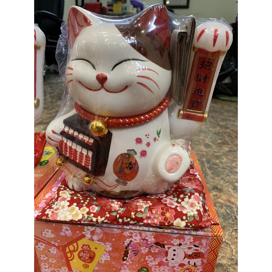 Mèo thần tài vẫy tay chạy pin xinh xắn- chiêu tài nghênh lộc