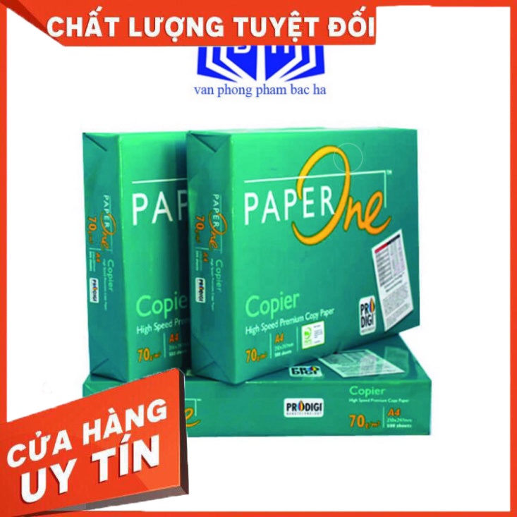 Giấy In A4 Paper One Giấy Đẹp Trắng Dùng Cho Văn Phòng Công Sở Cửa Hàng Photo In Ấn