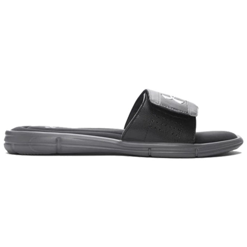 Đề nghị đặc biệt Ｕnder Armour UA Ignite V Slide Dép Dép màu xám Bộ nhớ 4D Đệm thể thao Dép đôi Dép nam và nữ Dép * Trong kho *