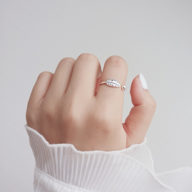 Nhẫn Bạc Dreamsilver Lông Vũ Freesize NT020