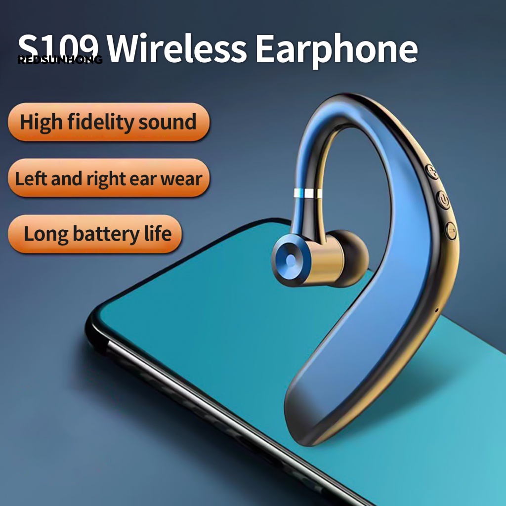 [RSH.z] Tai Nghe Bluetooth Móc Tai Trọng Lượng Nhẹ Hỗ Trợ Giọng Nói Cho Chạy Bộ