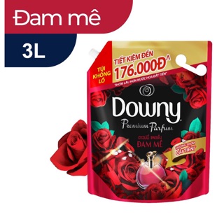 Nước xả vải downy túi 3l hương đam mê