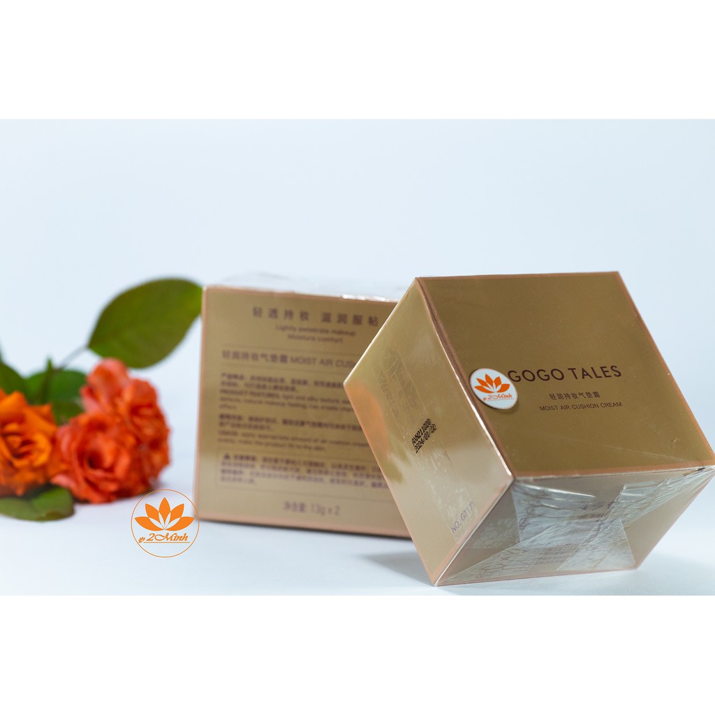 GOGO TALES - Cushion Moist Air Cushion Cream - Phấn nước che khuyết điểm kiềm dầu dưỡng da | BigBuy360 - bigbuy360.vn