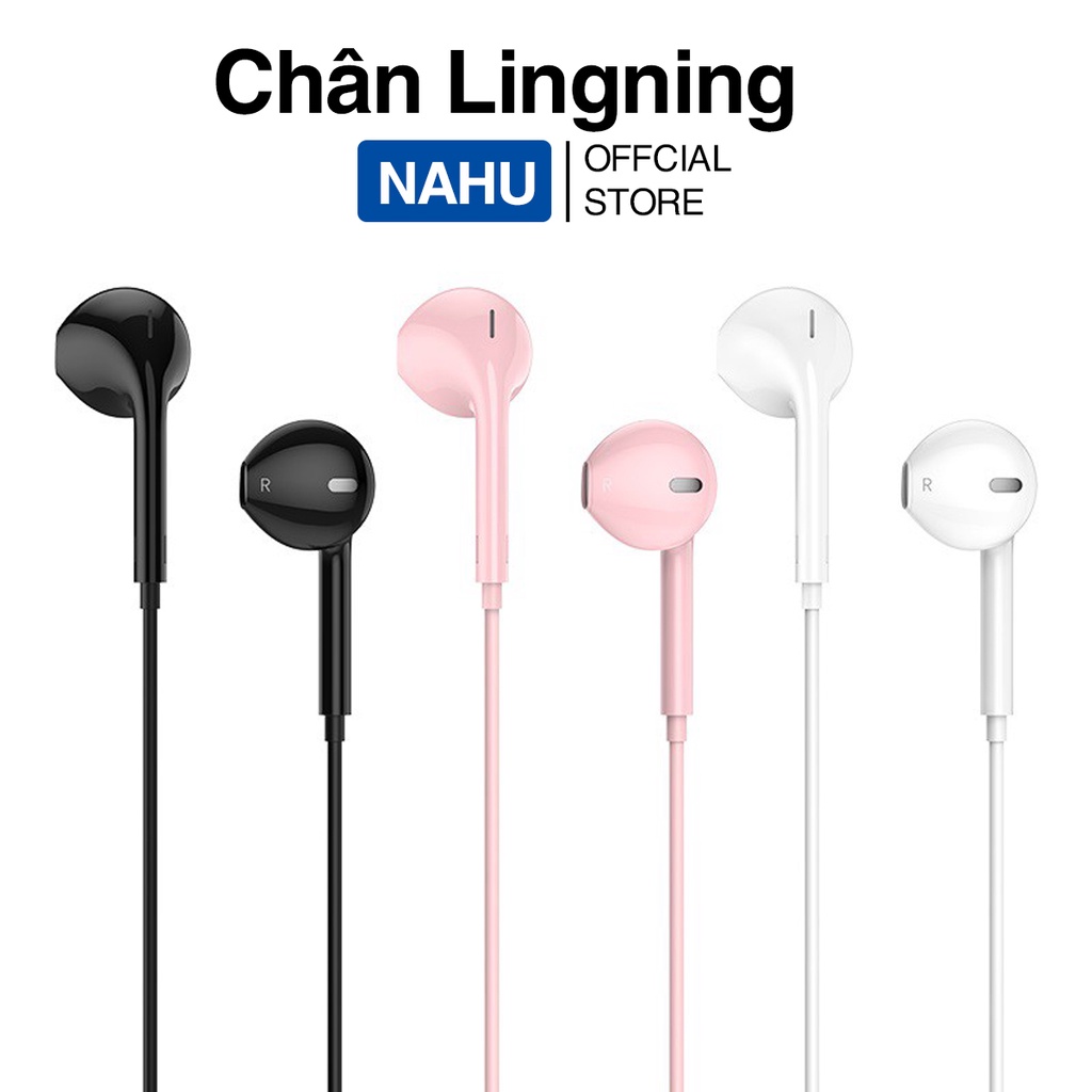 Tai Nghe Có Dây Chính Hãng NAHU Nhét Tai Gaming Có Mic Đàm Thoại Chống Ồn Phù Hợp Điện Thoại Laptop Máy Nghe Nhạc D111