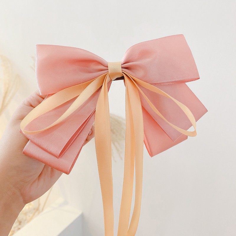 Dây Buộc Tóc Đính Nơ Xinh Xắn Thời Trang Cho Nữ