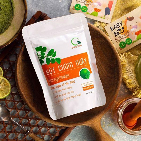 Bột Chùm Ngây Quảng Thanh - Bịch Zip 50gr- Bột Rau Nguyên Chất Sấy Lạnh