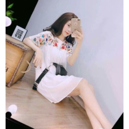 VÁY PHA REN THÊU HOA