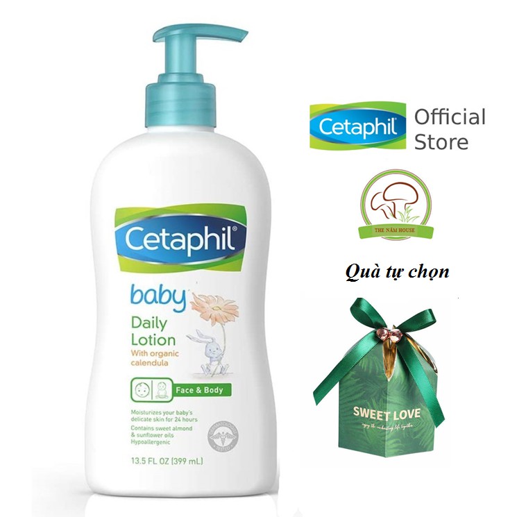 Cetaphil Baby Daily Lotion with Organic Calendula – Sữa dưỡng da Cetaphil cho bé 400ml