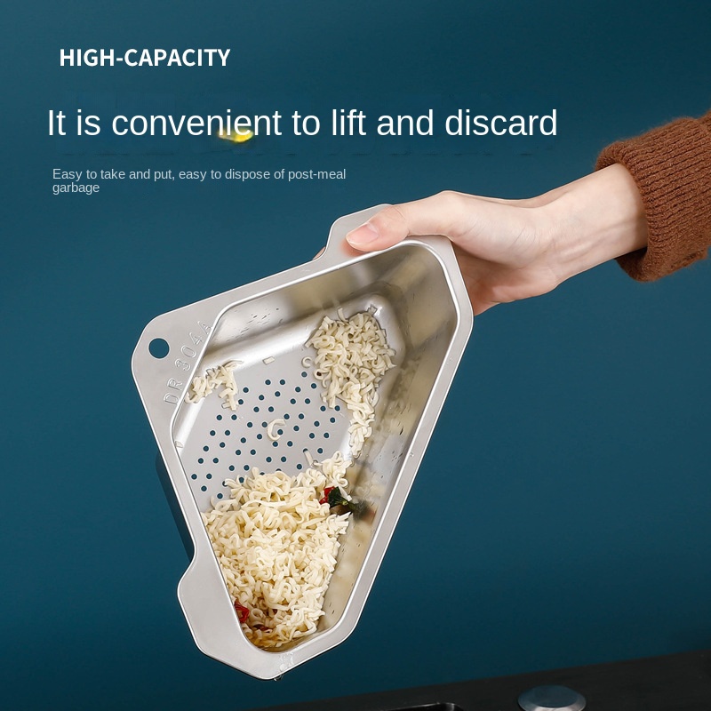 Rổ lọc rác bồn rửa chén INOX ngăn tắc bồn rửa,không ghê tay | Khay lọc rác bồn rửa chất liệu siêu bền,chống hoen gỉ