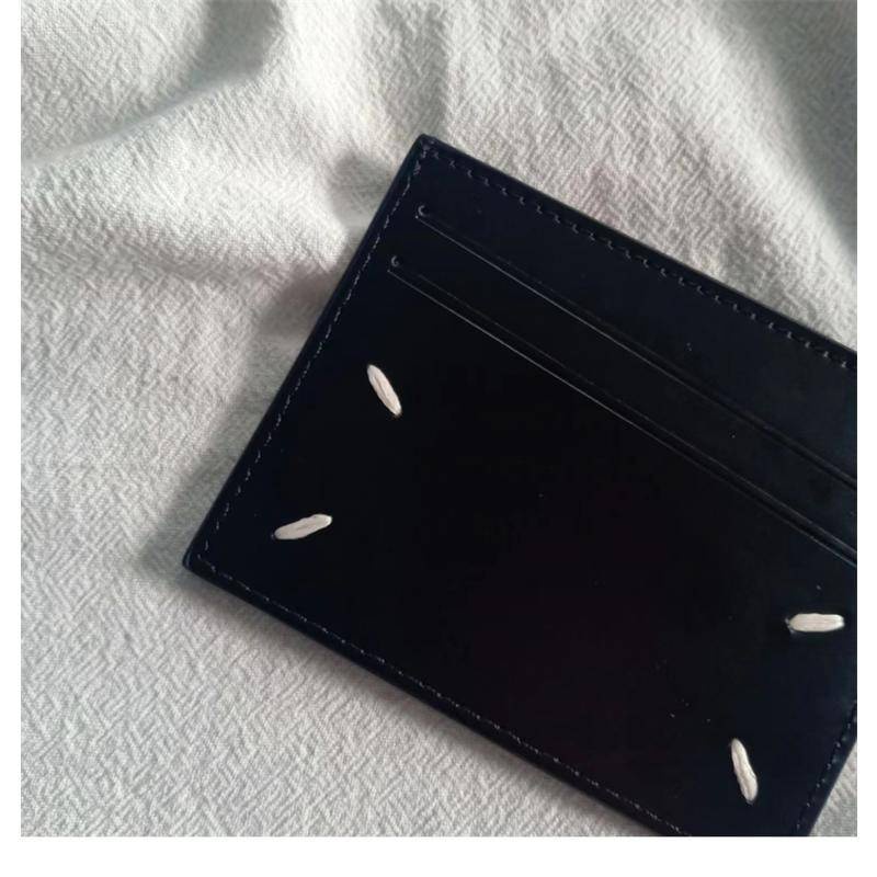 Ví Da Thật Đựng Thẻ MM6 Mm Thiết Kế Đơn Giản Tiện Dụng Giá Đỡ