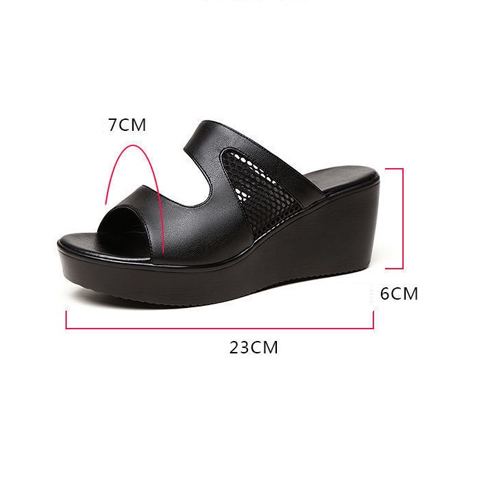 Dép xuồng dép bánh mì 2 quai ngang 6 phân nhẹ êm chân S093