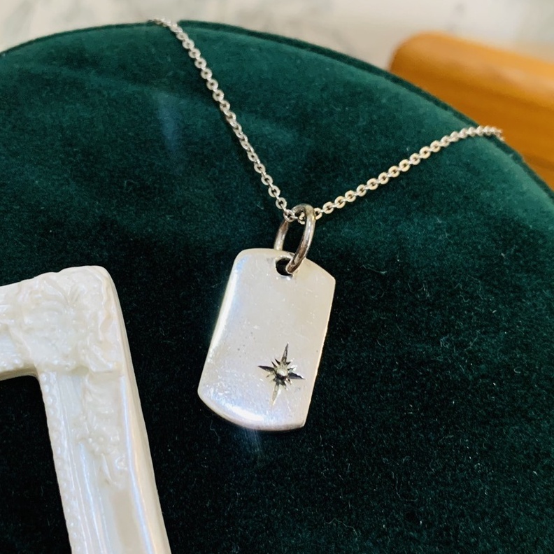 DB3+H. Dây chuyền cá tính Silver vintage | Độc lạ | Vintage Necklace|| Si Nhật | Japan | 2HAND | trang sức nhật bản