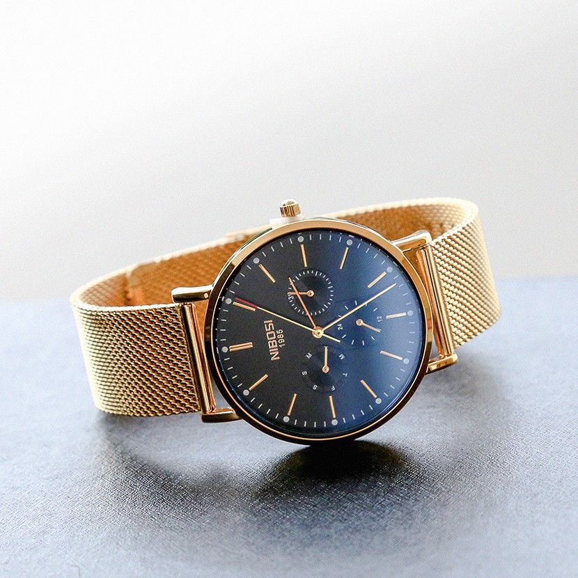 [Tặng vòng tay] Đồng hồ nam NIBOSI chính hãng NI2321-1.01 fullbox dây đeo hợp kim