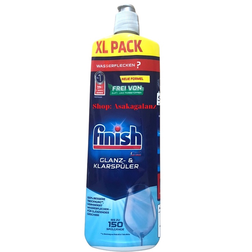 Combo Finish: Hộp All In One 90 viên, Muối 1.5kg, Nước làm bóng 750ml - Nhập khẩu EU