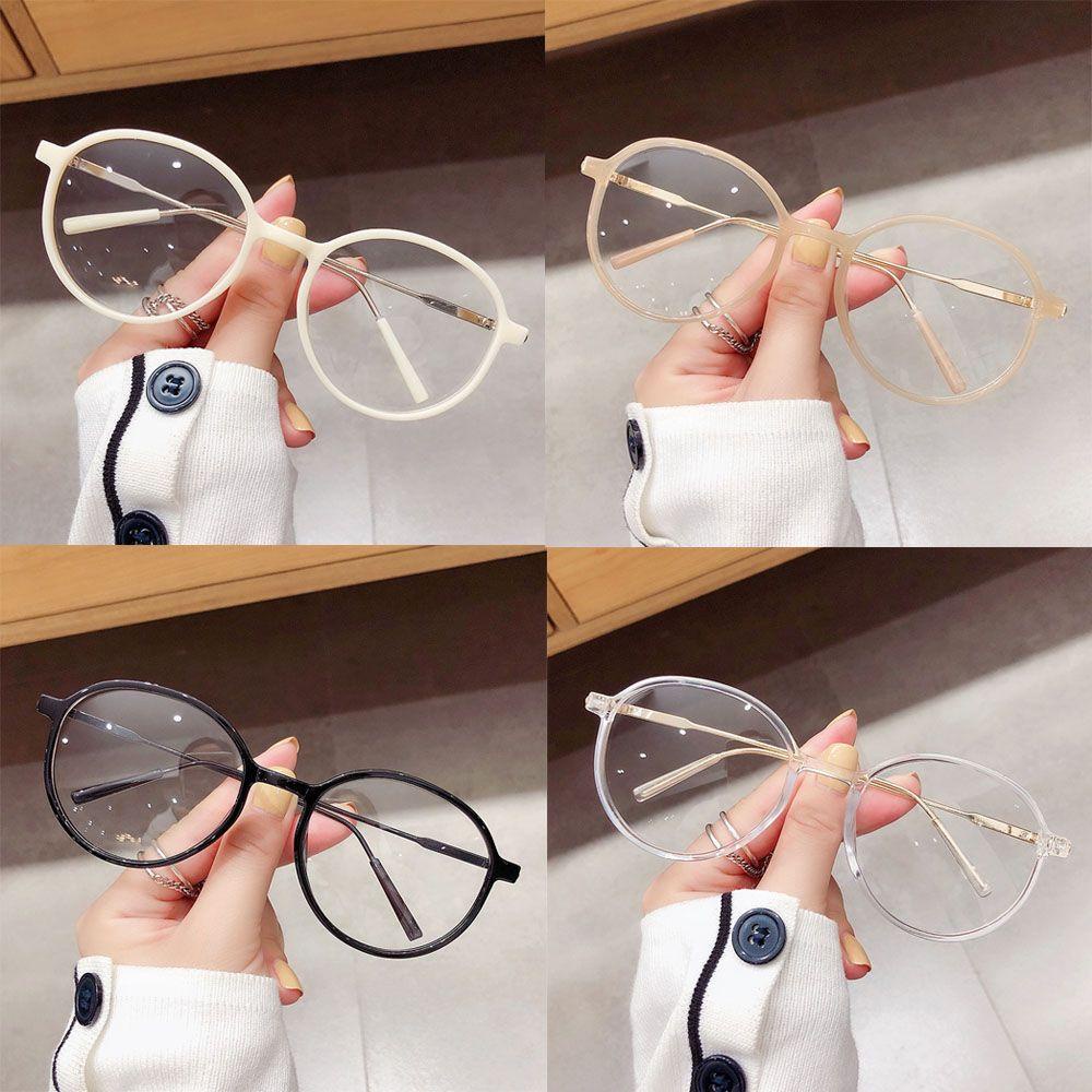 MOILYVN Mắt Kính Gọng Tròn Trong Suốt Chống Ánh Sáng Xanh