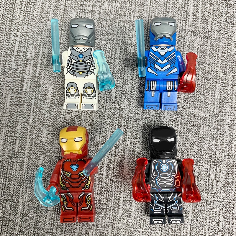 Set 8 Mô Hình Đồ Chơi Lắp Ráp Lego Nhân Vật Siêu Anh Hùng Iron Man