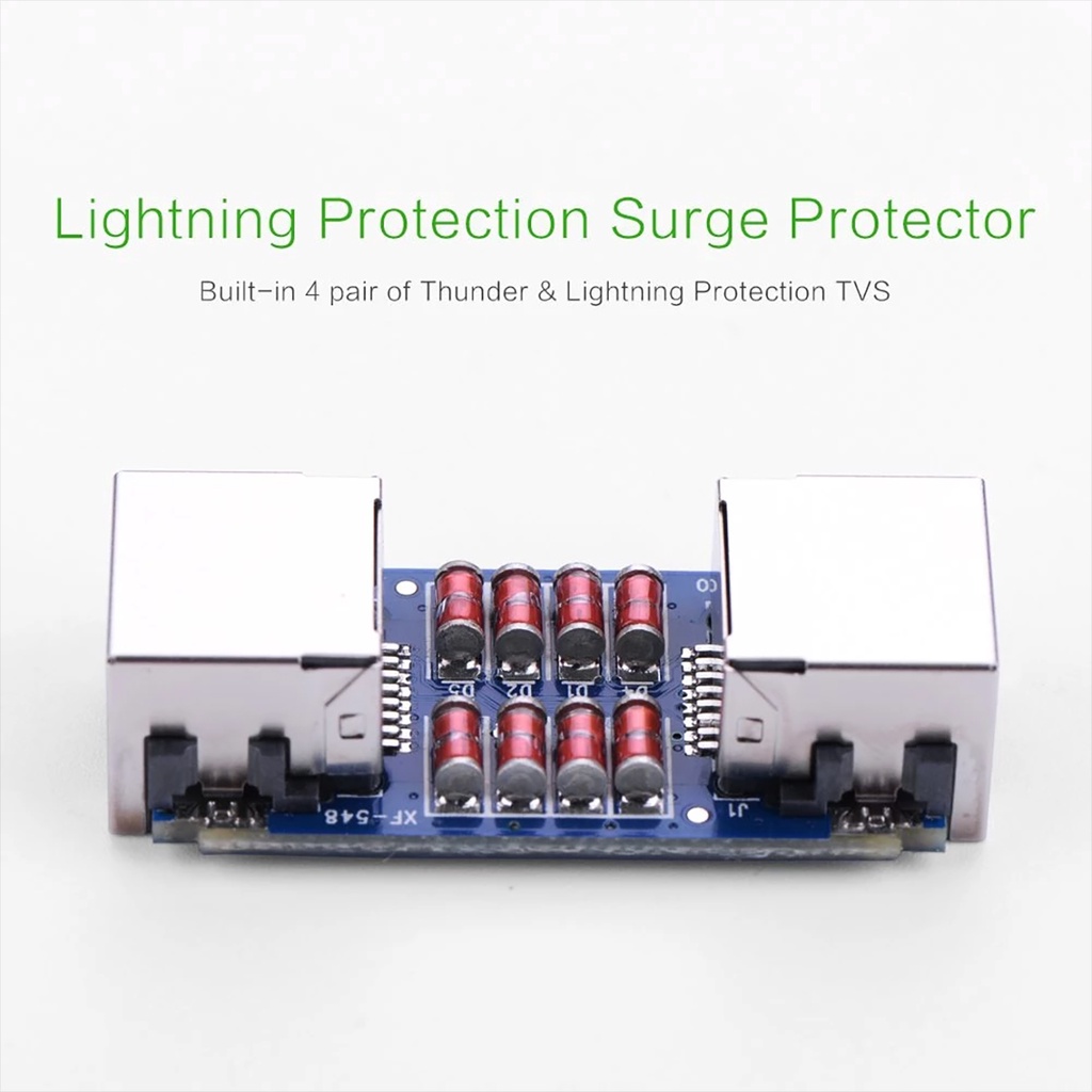 Đầu Nối Cáp Mạng Chống Sấm Sét RJ45 Cao Cấp, UGREEN NW116 Chính Hãng