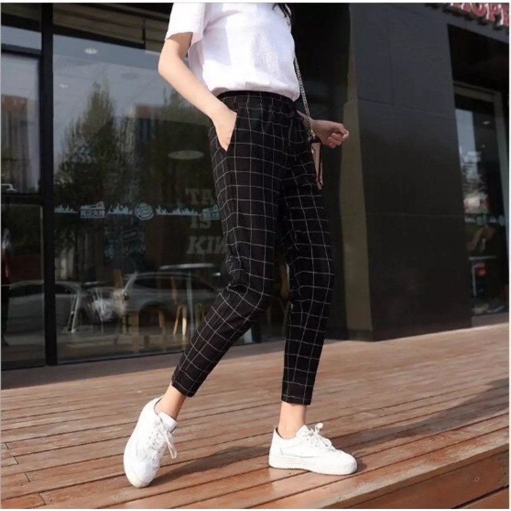 QUẦN BAGGY CARO SỌC KẺ ,QUẦN CARO NỮ ,QUẦN 9 TẤC VÃI MỀM MỊN THOÁNG MÁT , THỜI TRAG HOT HIÊN NAY
