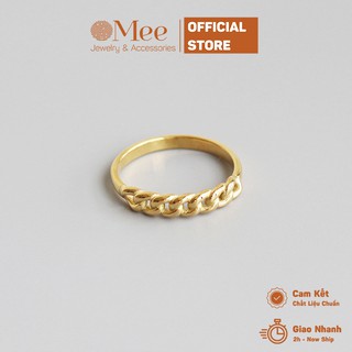 Nhẫn cuban MEE nhẫn phối mắt xích unisex,- R3519