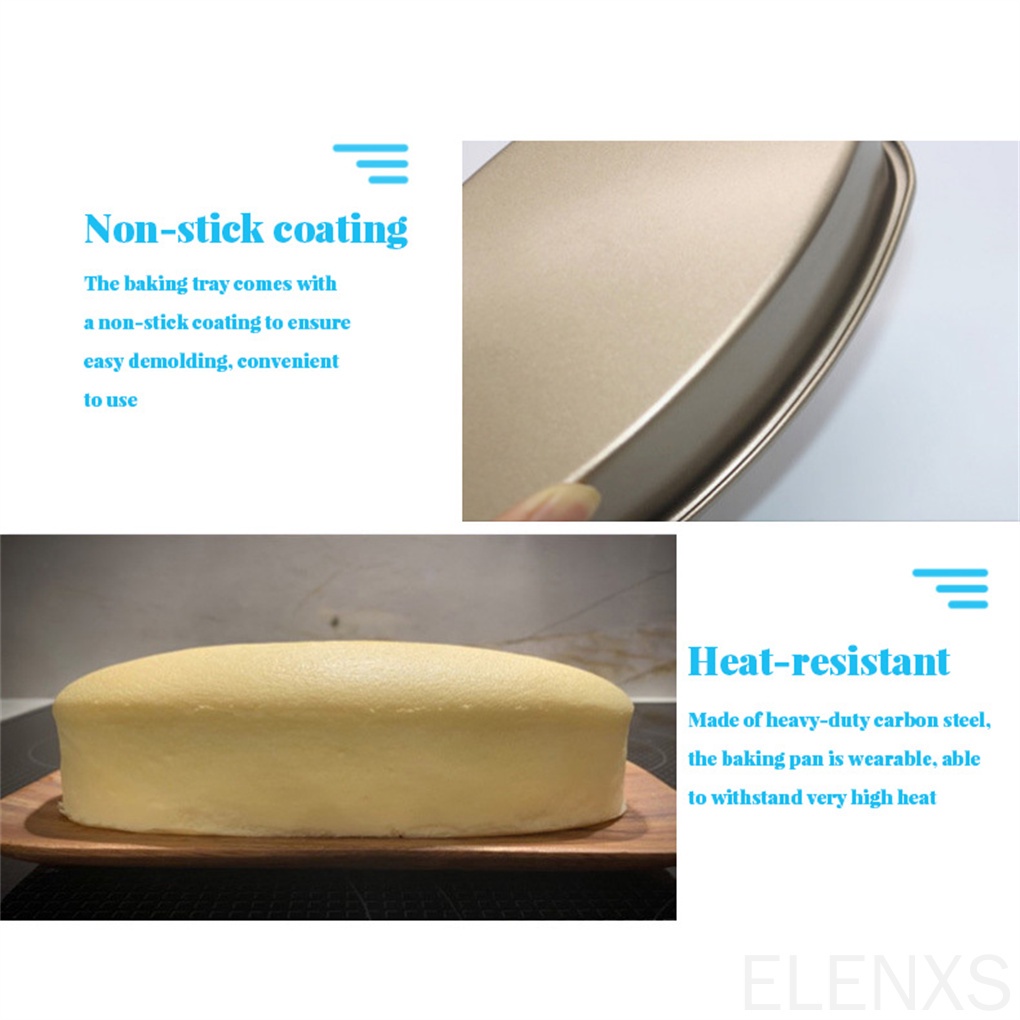 Khuôn làm bánh hình bầu dục bằng thép carbon chống dính tiện lợi