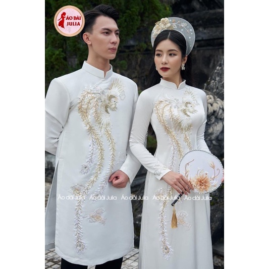 ÁO DÀI CẶP DÂU RỂ NHIỀU MÀU ÁO DÀI JULIA