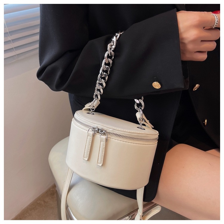 Túi Đeo JASMIN NOIR Chéo Da PU Phối Dây Xích Thời Trang Nữ Cao Cấp