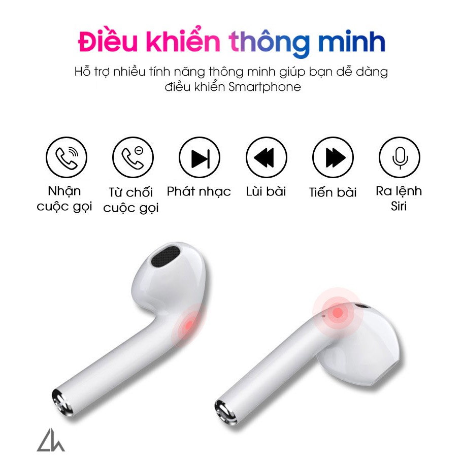 Tai nghe bluetooth tws i27 có sạc không dây, cảm biến vân tay, tự động kết nối nghe 4h