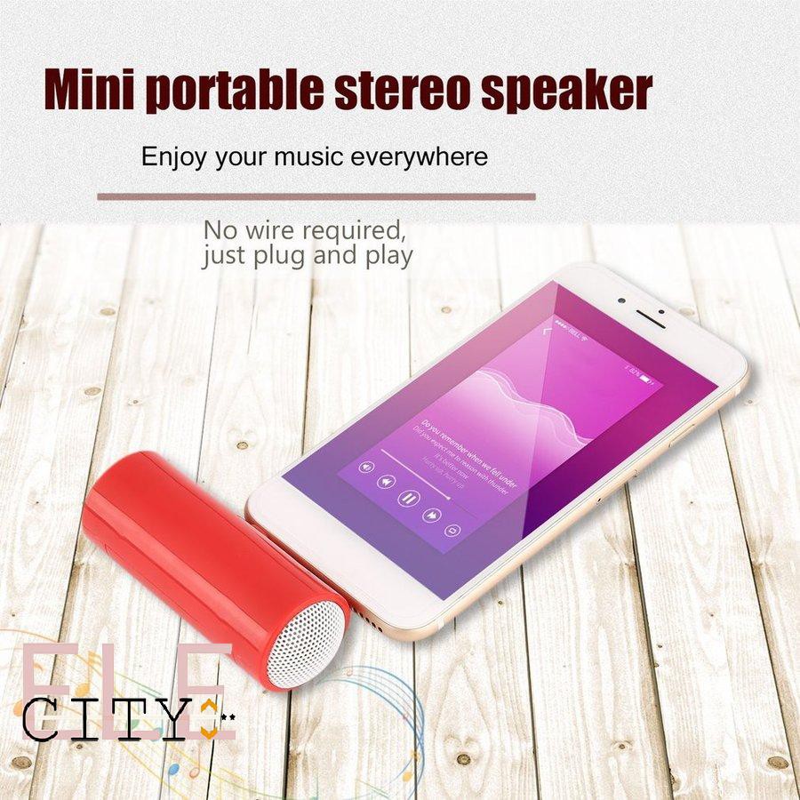 888ele⚡Mini Portable Dual Channel Mono Speaker with 3.5mm Jack Mini Audio Speakers