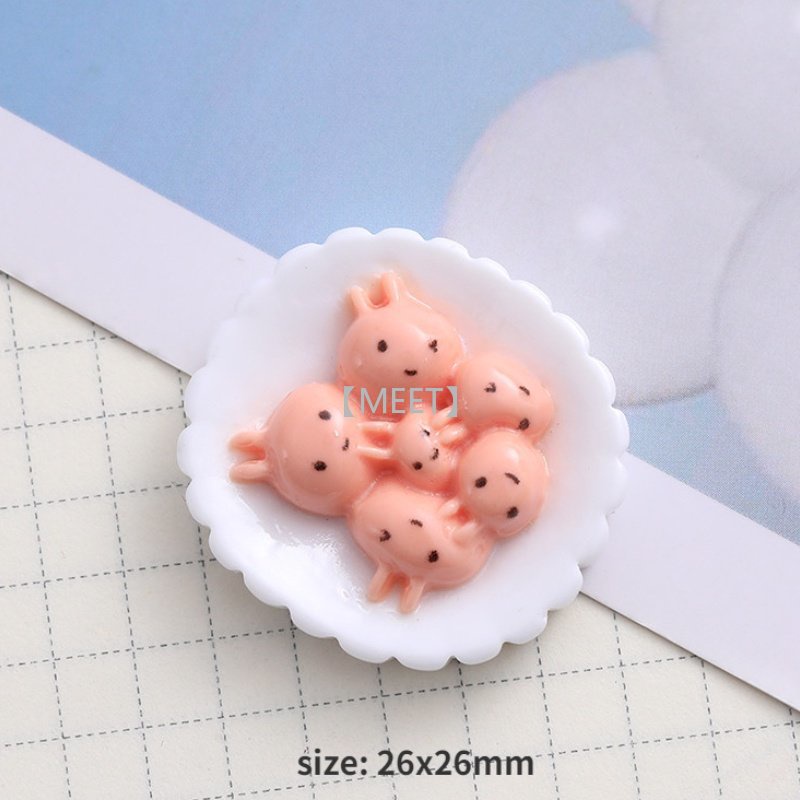 1 Dĩa Trưng Bày Bánh Xếp DIY Bằng Nhựa Resin Độc Đáo