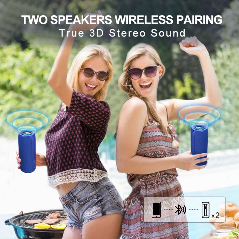 Loa Bluetooth Zealot S51 10w Tws Kết Nối Bluetooth Âm Thanh Chất Lượng Cao Chống Thấm Nước 8 Giờ