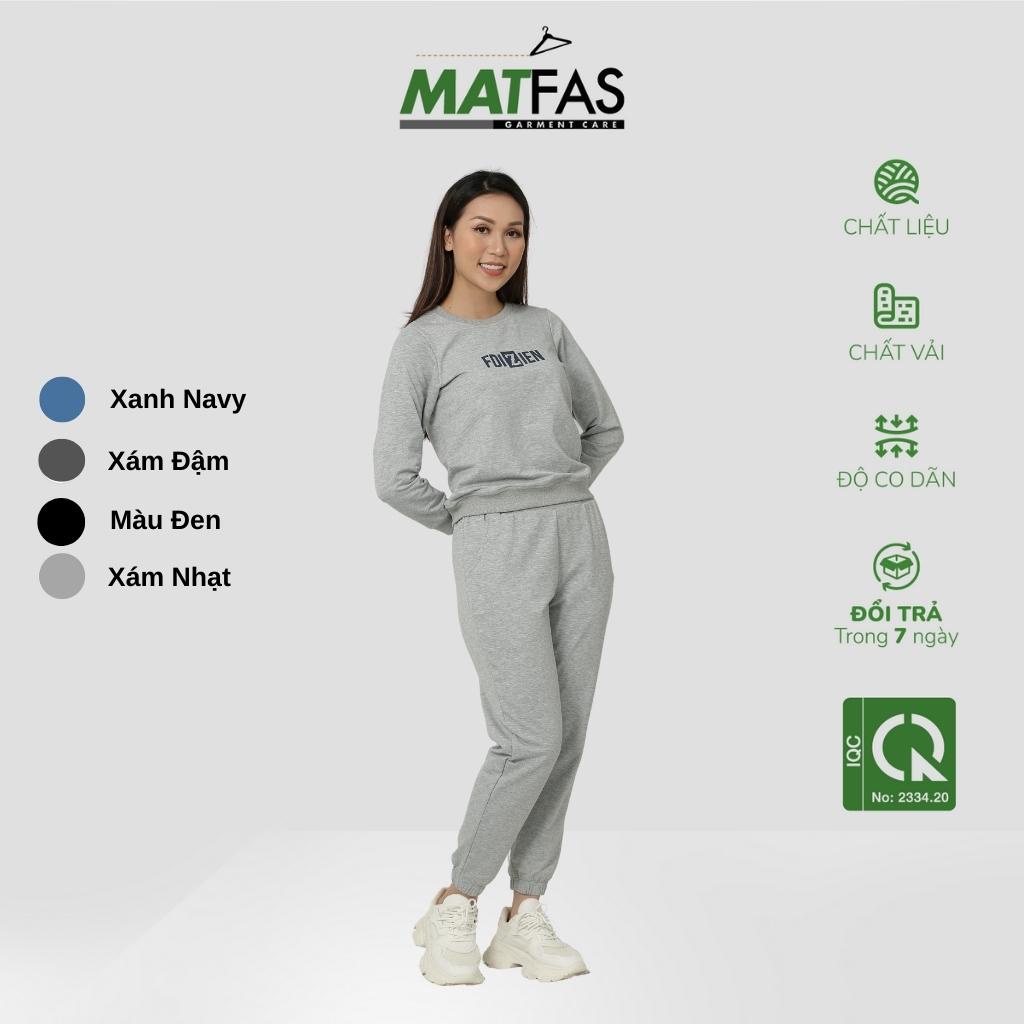 Set Đồ Nữ Thu Đông, Bộ Đồ Nữ Nỉ Mặc Nhà - MATFAS