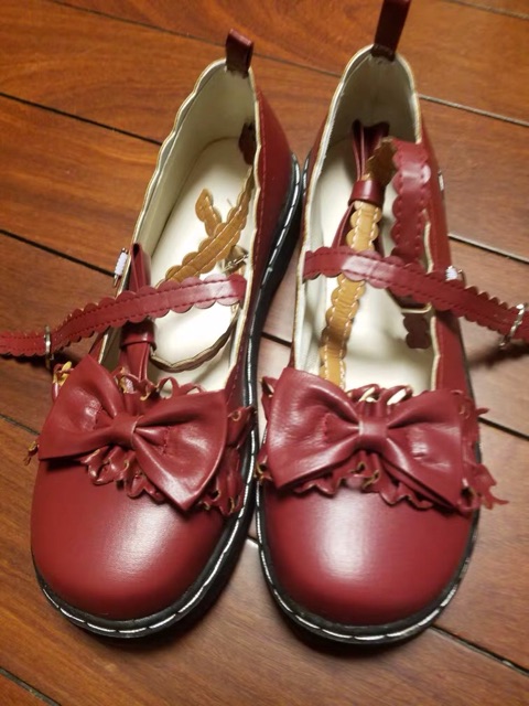 (Sẵn đen 38/Oder/ảnh thật/Mã GBB0002) Giày lolita búp bê nhật hàn cute | BigBuy360 - bigbuy360.vn