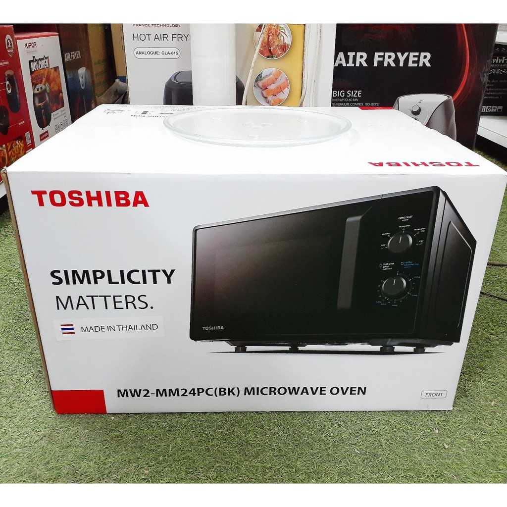 Lò vi sóng Toshiba ER-SM20 (20L) và MW2-MM24 (24L), chỉnh cơ, nhập Thái Lan, bảo hành điện tử 12 tháng