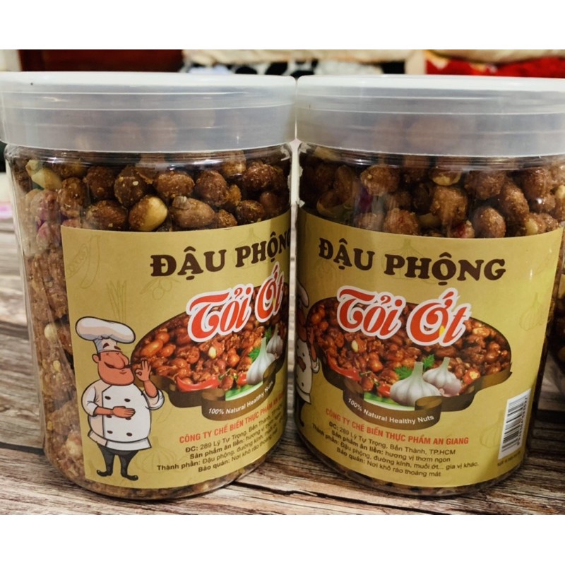 combo 2 hũ lạc rang tỏi ớt (1kg)