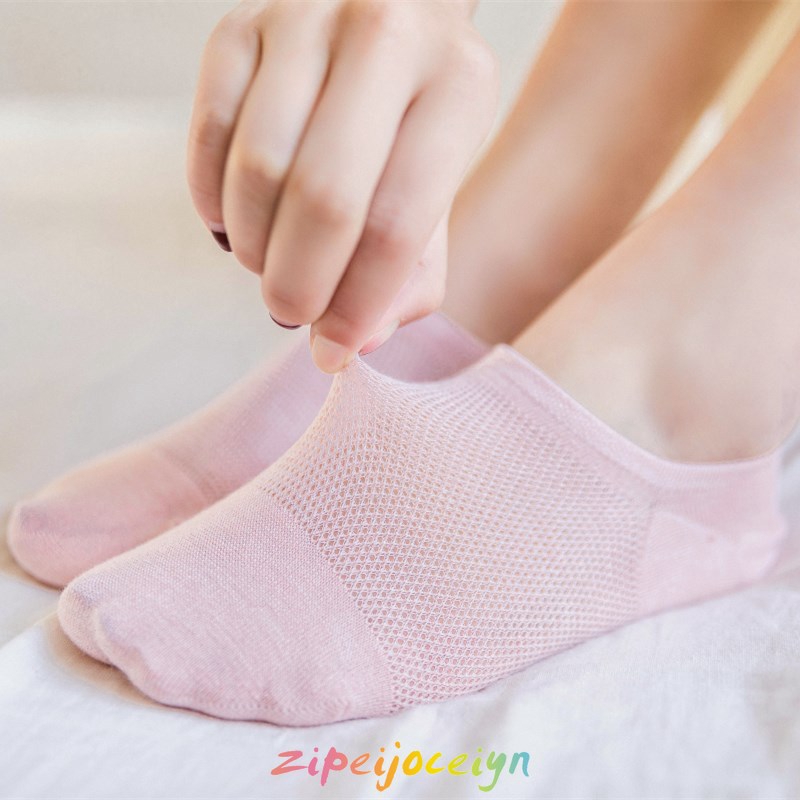 Tất lưới silicone chống trượt màu trơn phong cách nhật bản thời trang dành cho nữ
