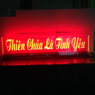 Chữ điện : thiên chúa là tình yêu - để bàn