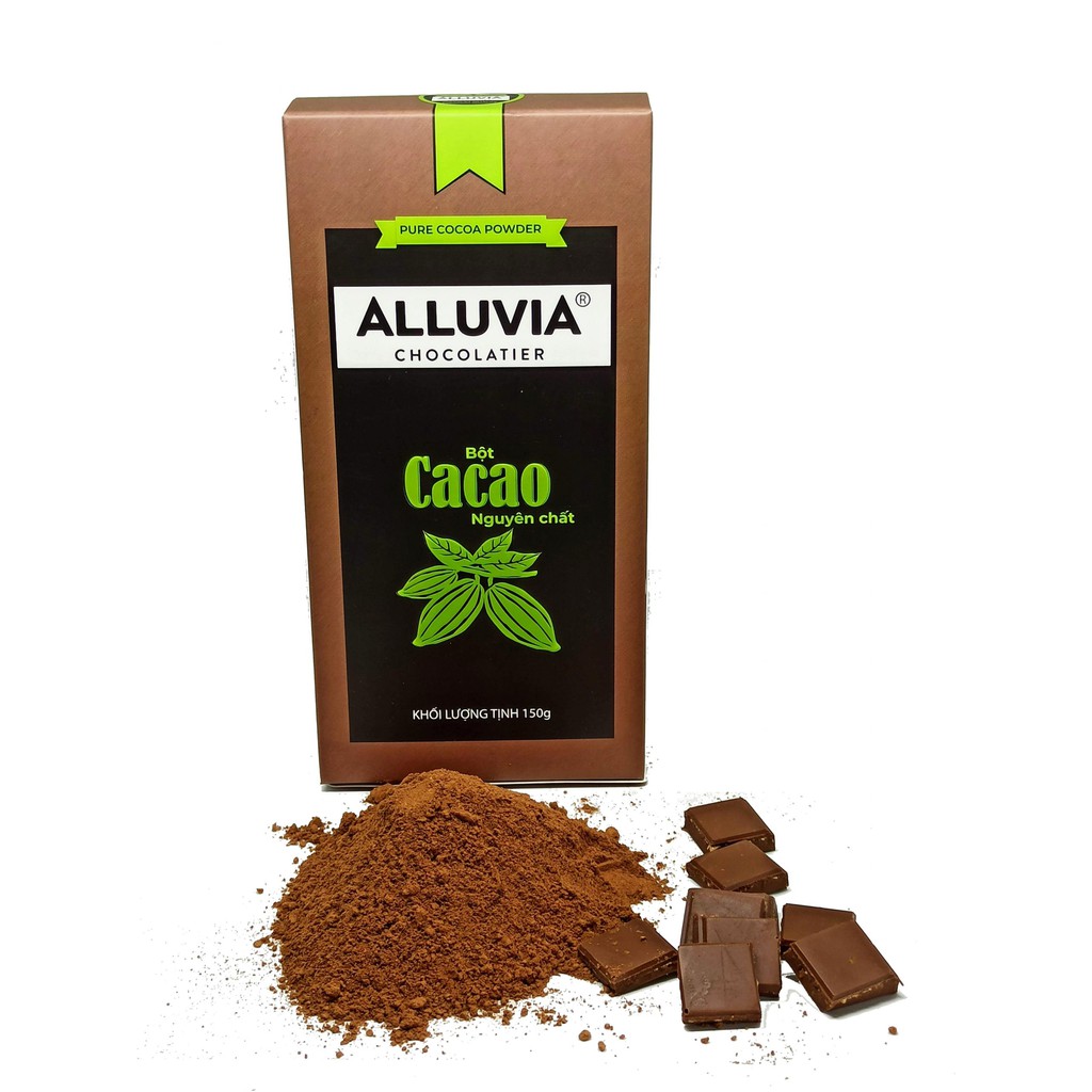 Bột Cacao nguyên chất Alluvia 150gr