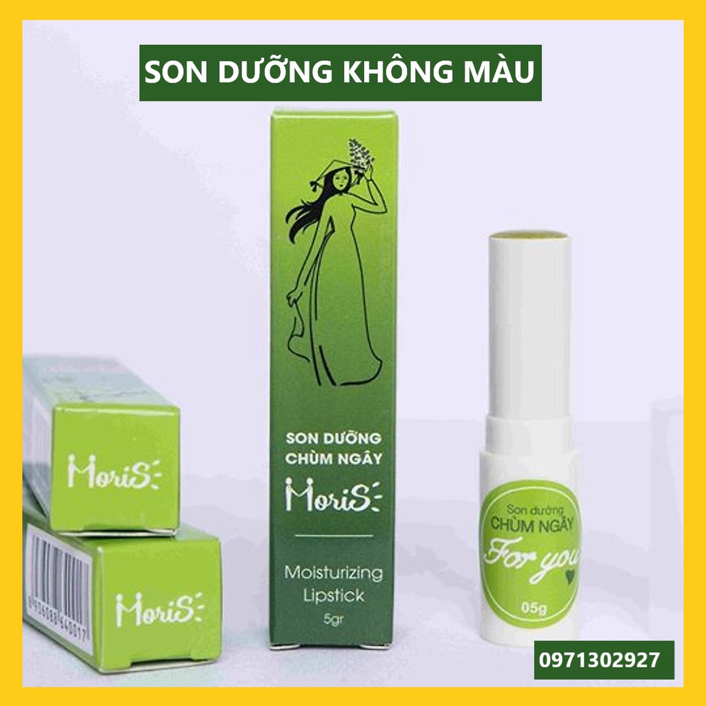 Son Dưỡng Môi Chùm Ngây Moris Cấp Ẩm - Không Màu - Chống Nứt Nẻ Khô Ráp