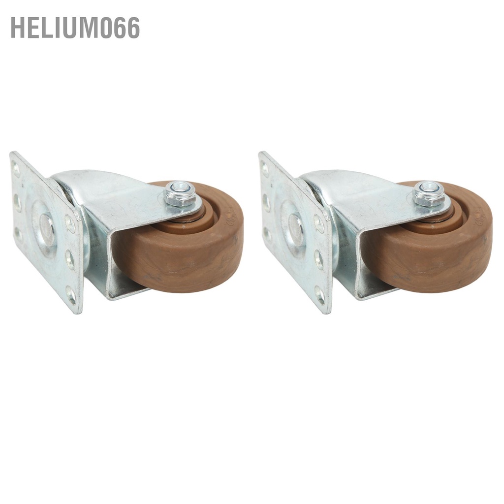 Helium066 2 cái Xe đẩy Caster Nylon chịu nhiệt Chống mài mòn Bánh xe xoay linh hoạt 75mm