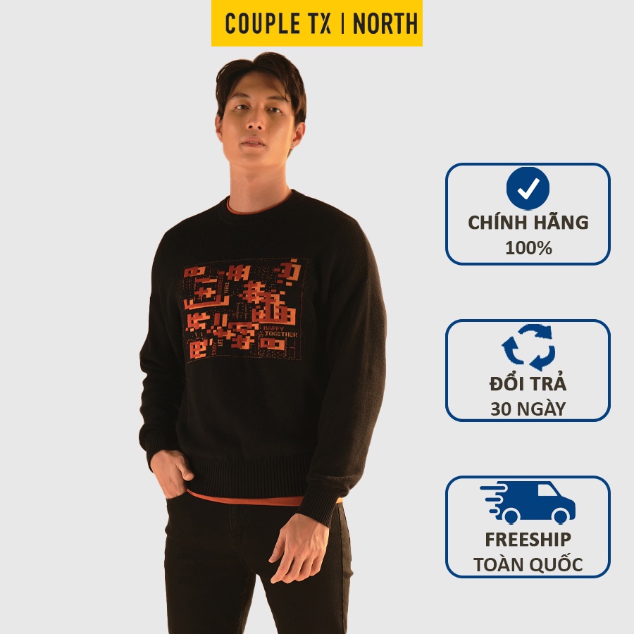 Áo sweater nam Couple TX form oversize chất len dày dệt graphic kiểu pixel độc đáo MSW 1009