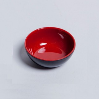 Chén chấm đựng gia vị tròn nhựa MELAMINE đỏ đen 2 lớp hàng công ty bảo hành 6 tháng