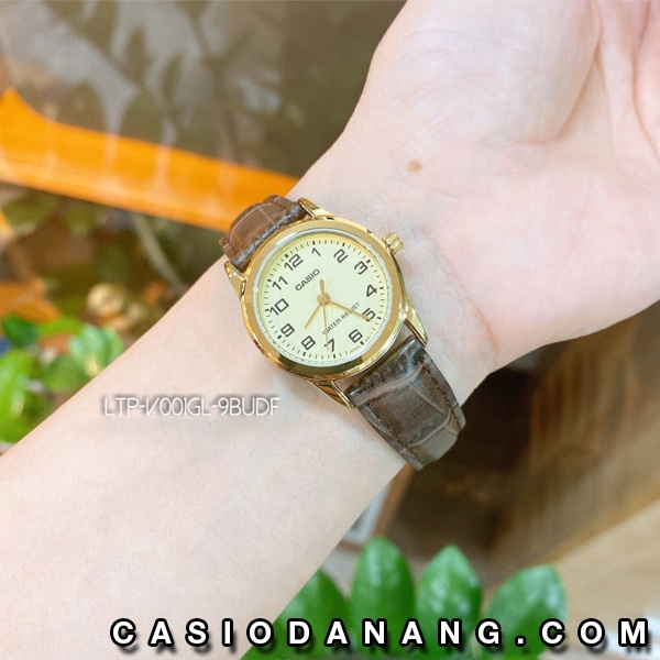 Đồng hồ nữ dây da Casio chính hãng Anh Khuê LTP-V001GL-9BUDF (25mm)
