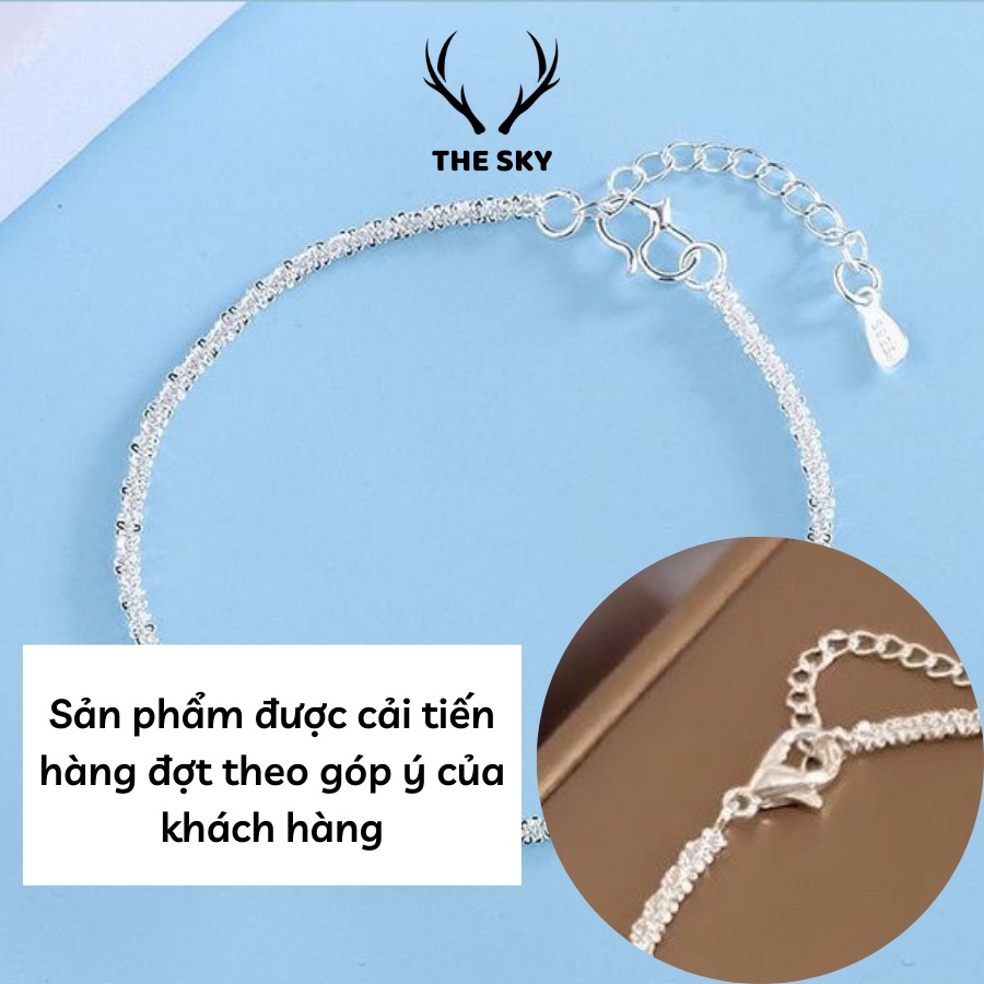 Vòng Tay Lắc Tay Nữ Bạc S925 Bông Xù Thiết Kế Tối Giản Xinh Xắn Phong Cách Hàn Quốc S92556 | BigBuy360 - bigbuy360.vn