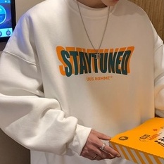 Áo len nam dài tay cổ tròn thời trang Hàn