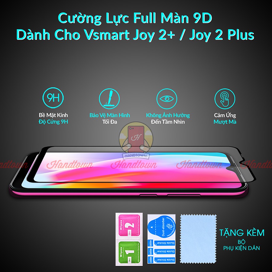 Cường Lực 9D Cho Vsmart Joy 2 Plus Full Keo Thế Hệ Mới