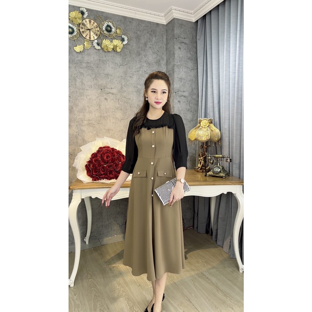 Đầm Trung Niên   Trẻ Trung Thiết Kế Trang Nhã Thanh Lịch Đi Làm Đi Tiệc Cho Bà Cho Mẹ U40 Bigsize