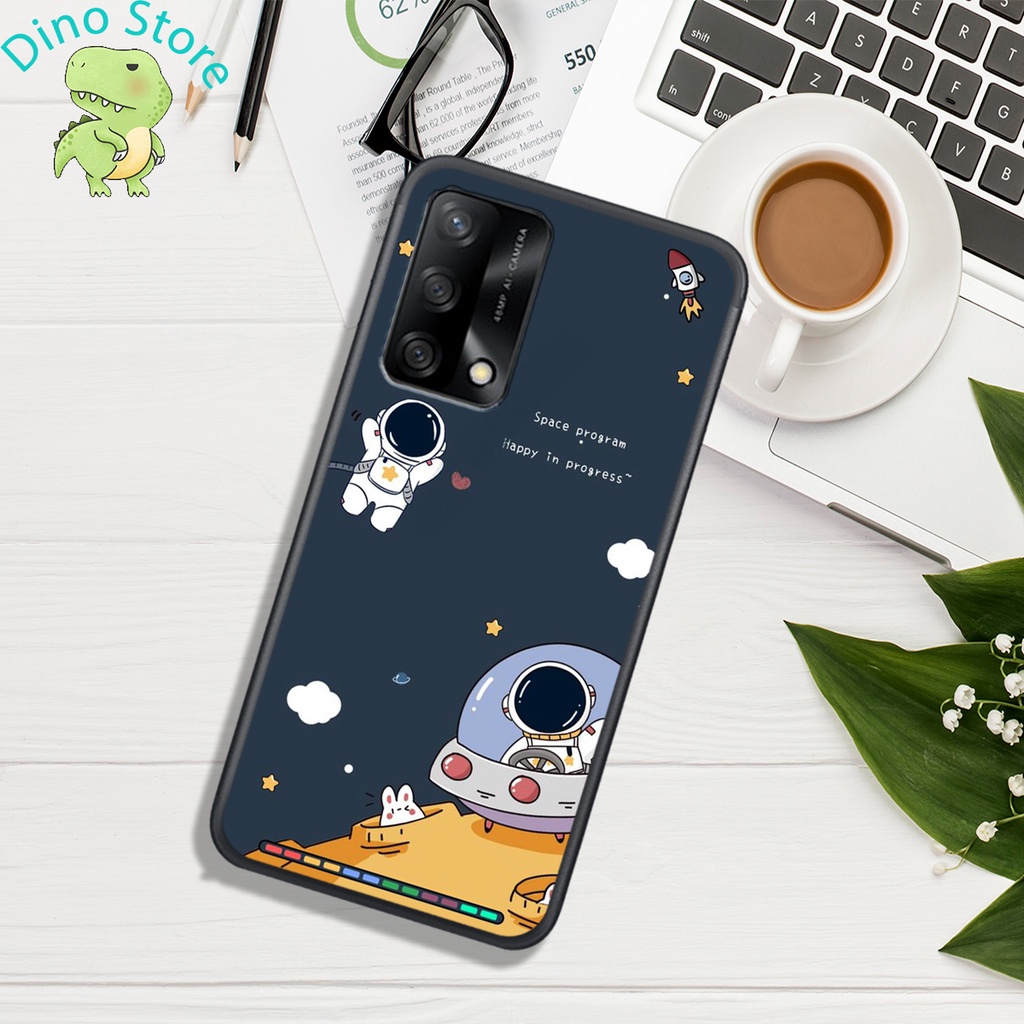 Ốp Lưng OPPO A54 4G - OPPO A54 5G - OPPO A55 4G - OPPO A55 5G  , In hình Astronuats Chibi cực đẹp.